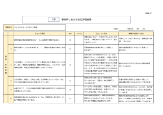 事業者用自己評価シート（公表）のサムネイル